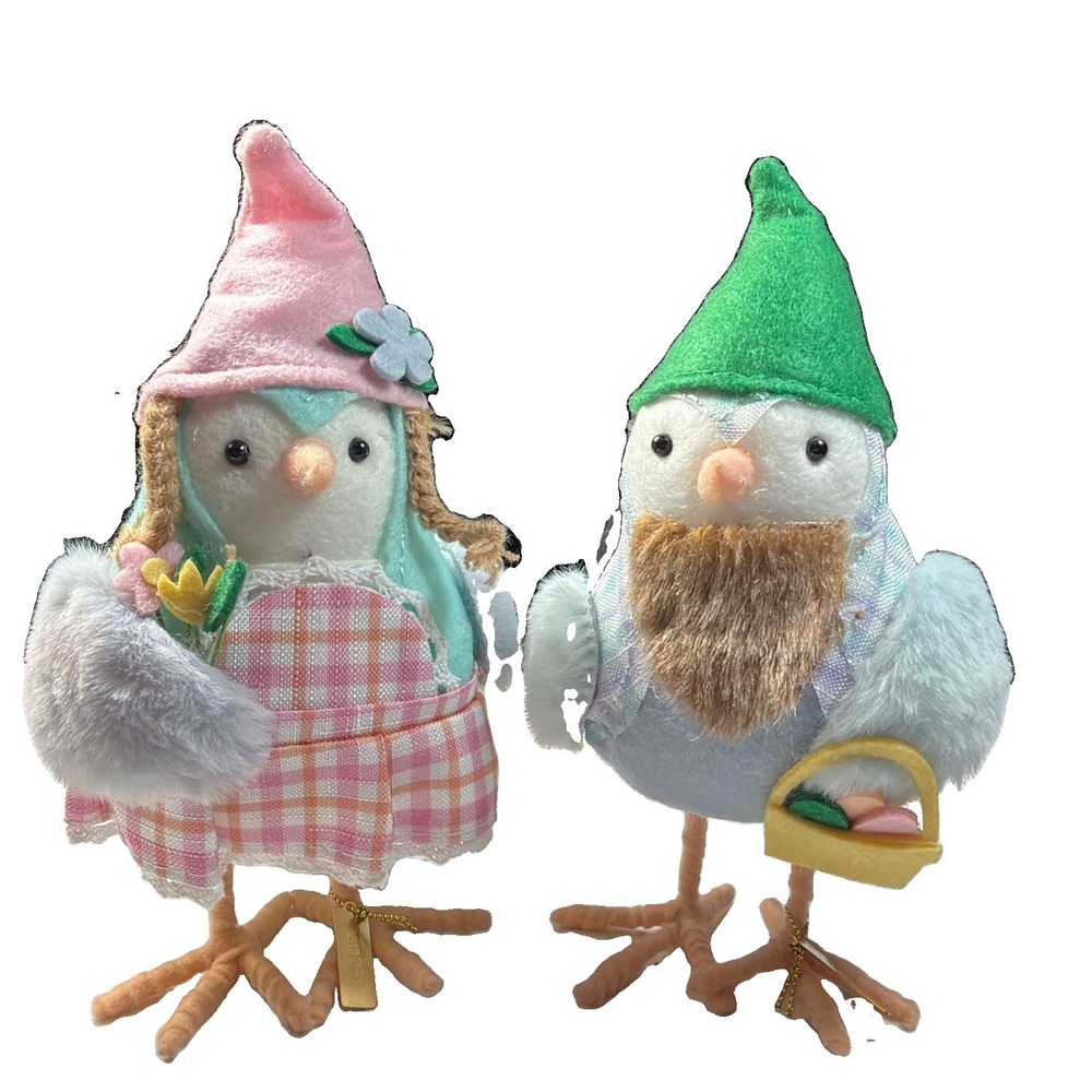 Target Spritz Featherly Friends Bloom Bud 2023 Easter Spring Gnome Birds Pair